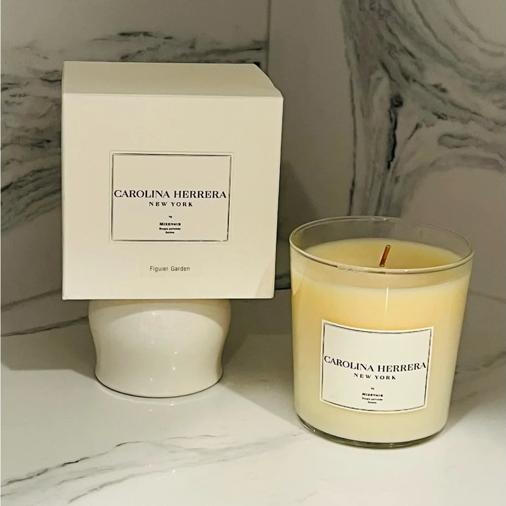 RARE Carolina Herrera Large Figueroa’s Garden 8 oz Luxurious Candle Rare NWT